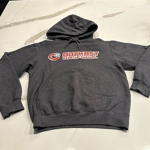 Port & Company Boys Small Hoodie Sweatshirt. Outcast Baseball. Super soft and - Picture 1 of 4